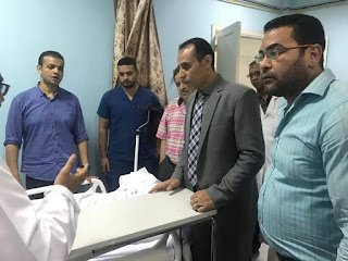 بالصور : وكيل صحه سوهاج يتفقد بعض الاقسام بمستشفي سوهاج العام