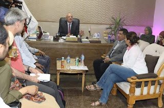 السكرتير العام لسوهاج يستقبل وفد الصندوق الدولي للتنمية الزراعية “IFAD”