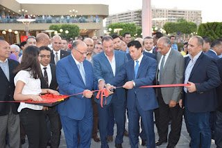 وزير الرياضة ومحافظ القاهرة ورئيس النادي الأهلي يفتتحون منطقة جلوس الاعضاء بفرع النادي بمدينة نصر