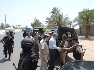 مدير أمن الفيوم يتفقد عدداً من المواقع الشرطية بمركز سنورس