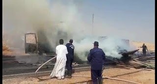 عاجل : السيطرة على حريق سيارة نقل محملة بالاخشاب بالطريق الصحراوى الغربى بأسيوط