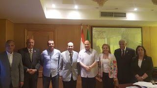 محافظ الفيوم يستقبل وفد روتاري مصر لتنفيذ مشروعات تنموية