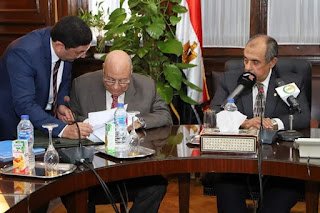 وزير الزراعة يشهد توقيع مذكرة تفاهم بين لجنة المبيدات وشركة بابر الدوليةلتأهيل العاملين في مجال...