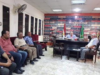 بالصور وكيل تعليم الفيوم يلتقى بمدير مدرسة ابوكساة الصناعية بنين