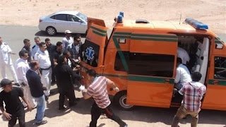 مصرع 9 أشخاص وإصابة 11 آخرين في حادث تصادم سيارتين على الطريق الصحراوي بقنا