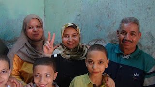 بني سويف  ـ مع أميره سمير كامل، الحاصلة على المركز الثاني في الثانوية العامة
