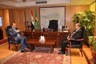 محافظ الفيوم يلتقي وفد مجلس بغداد العراقية لتعزير سبل التعاون المشترك