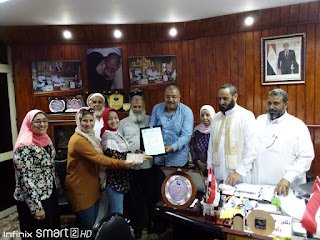 النيلى  يكرم موجهي التربية المسرحية ومدرسة الروضة للعمل المخلص والاداء المتميز والفوز بالمركز الخامس...