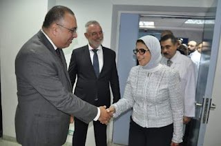 وزيرة الصحة تفتتح وحدة قسطرة كهرباء القلب بالمعهد القومي