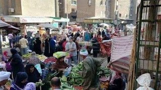 سور وحواجز للباعة الجائلين بسوق حوض الدلالة في بني سويف.. (صور)