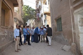 استمرار تركيب الإنترلوك بالمبيضة والصاغة القديمة في الفيوم