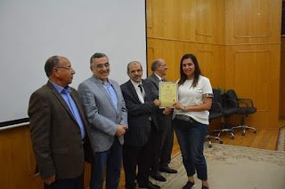 رئيس جامعة الفيوم يكرم طلاب الملتقى العربي للتدريب