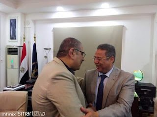 وكيل تعليم مطروح يترأس وفدا تعليميا لتهنئة مدير الأمن الجديد