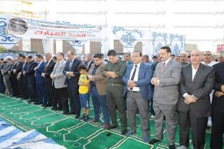 صلاة عيد الاضحي المبارك من محافظه بني سويف