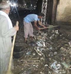 حملة نظافة مكبرة بحي غرب سوهاج.. (صور)