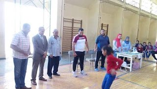 وكيل تعليم الفيوم يتابع اختبارات القبول للالتحاق بالمدرسة الرياضية