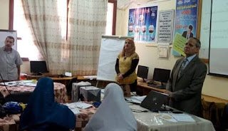 عبدالله يتابع تدريب معلمي الصف الثاني الإبتدائي بمركز التنمية المهنية بالفيوم