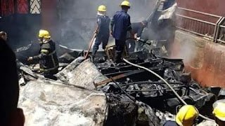 الهدوء يخيم على مدينة الإنتاج عقب إخماد حريق بالماجيك لاند