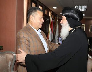 القيادات الكنسية يهنئون محافظ بني سويف بعيد الأضحى