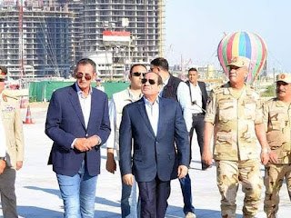السيسي يتفقد منتجع الماسة بالعلمين بعد صلاة العيد (صور)