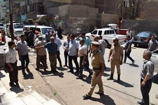بالصور.. حملة مكبرة لرفع الإشغالات وإزالة التعديات على الطرق بالفيوم