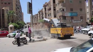 استمرار حملات رفع الإشغالات بالفيوم