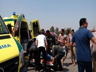 إصابة 3 أشخاص في حادث تصادم على الطريق الزراعي بسوهاج