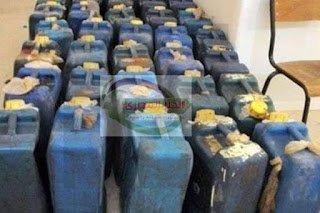 ضبط 500 لتر سولار مدعم بمصنع خزف بالغربيه