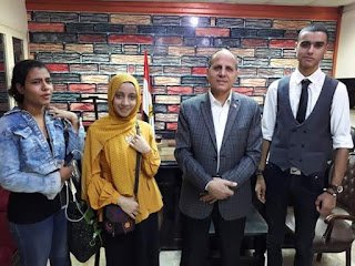 عبد الله يلتقي الموهوبين المشاركين ببرنامج القاهرة تبتكر