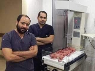 زوجة مؤذن بالأوقاف تنجب 5 توائم بسوهاج