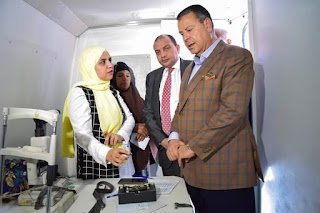 إطلاق القافلة الطبية التنموية الشاملة بقرية النواميس ببني سويف