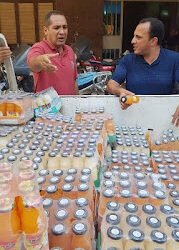 بالصور.. ضبط 175 كرتونة عصير غير صالحة بسوهاج
