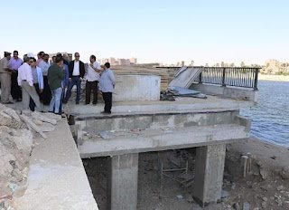 بالصور.. محافظ سوهاج يتفقد أعمال توسعة الكورنيش الغربي