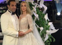 بالصور.. أجمل لقطات زفاف هنا الزاهد وأحمد فهمي