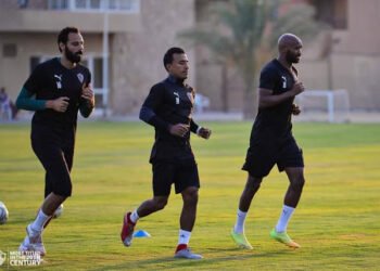 لاعبو الزمالك يؤدون تدريبات تأهيلية