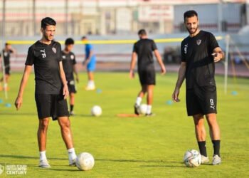 تدريبات تأهيلية للاعبين في مجمع الصالات