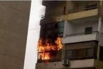 اندلاع حريق بشقه سكنية فى طهطا بسوهاج