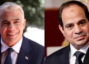 الرئيس السيسي يتلقى اتصالاً هاتفياً من رئيس الوزراء الاسرائيلى يائير لابيد