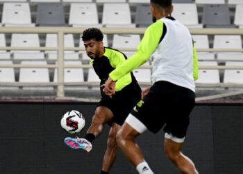 مران الزمالك في الإمارات تقسيمة قويه للاعبين قبل مباراة أم صلال