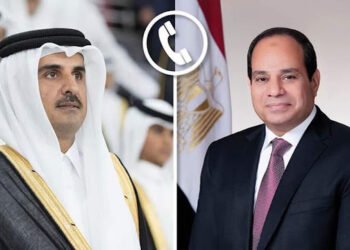 الرئيس السيسي يتلقى اتصالاً هاتفياً من أمير دولة قطر