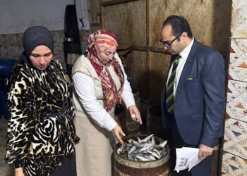 ضبط 5.5 طن أسماك فاسدة وغير صالحة للاستهلاك الآدمي بمخزن بالدقهلية