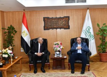 محافظ الفيوم ورئيس الجهاز التنفيذي لتعليم الكبار يبحثان آليات تعزيز التعاون المشترك