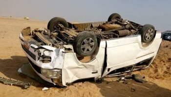 إصابة 7 أشخاص إثر حادث إنقلاب سيارة ميكروباص بالفيوم