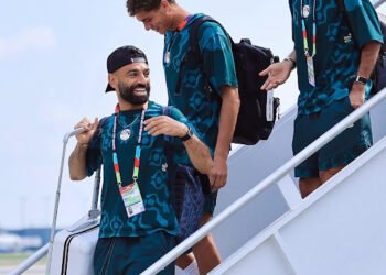 وصول بعثة منتخب مصر إلى أتلانتا استعداداً لمواجهة الأرجنتين