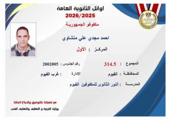 الفيوم تحصد المركز الأول على مستوى الجمهورية في أوائل الثانوية العامة «المكفوفين»