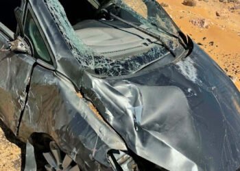 مصرع طفلة وإصابة 3 آخرين فى حادث انقلاب سيارة ملاكي على الصحراوى الغربى بسوهاج