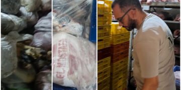ضبط 30 طن هياكل ومفروم الدواجن و رؤوس...